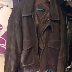 Andrew Marc Men's Dark Brown Field Jacket